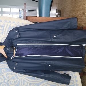 JCrew XS Navy raincoat - EUC